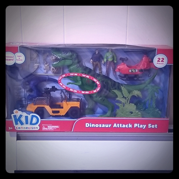 kid connection dinosaur attack playset